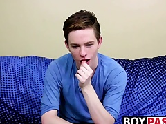 Adorable twink guy Nico Michaelson gets horny and wanks it